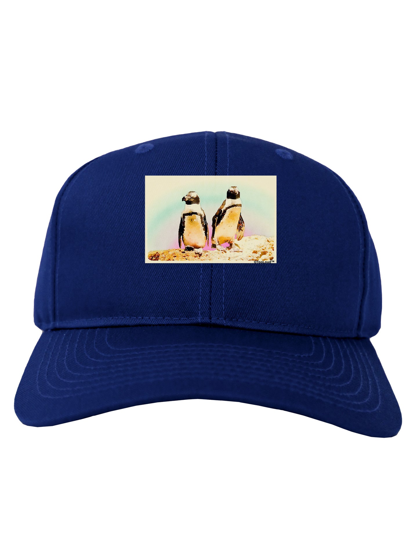 Magellanic Penguin Watercolor Adult Dark Baseball Cap Hat-Baseball Cap-TooLoud-Royal-Blue-One Size-Davson Sales