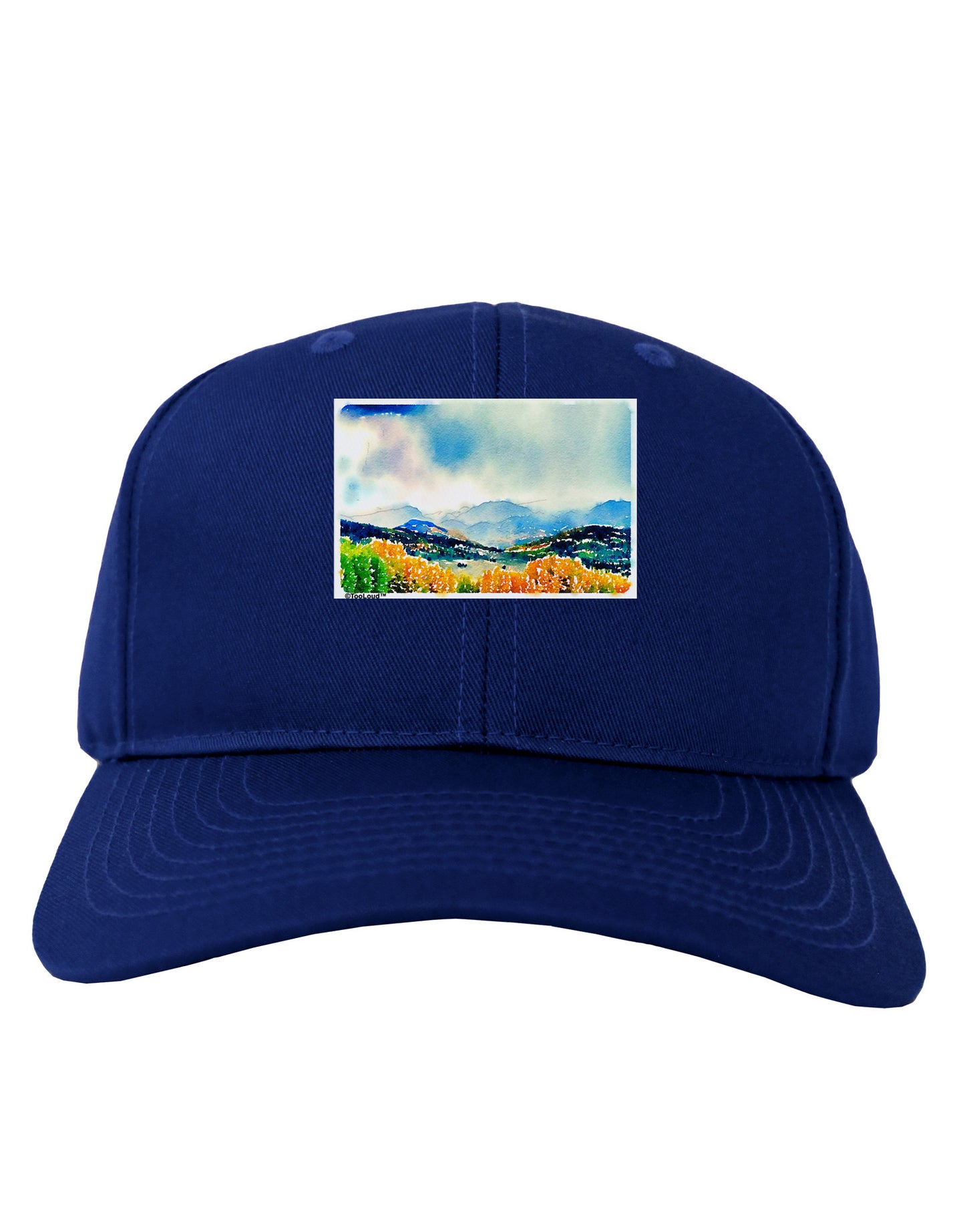 Colorado Mountain Scene Adult Dark Baseball Cap Hat-Baseball Cap-TooLoud-Royal-Blue-One Size-Davson Sales
