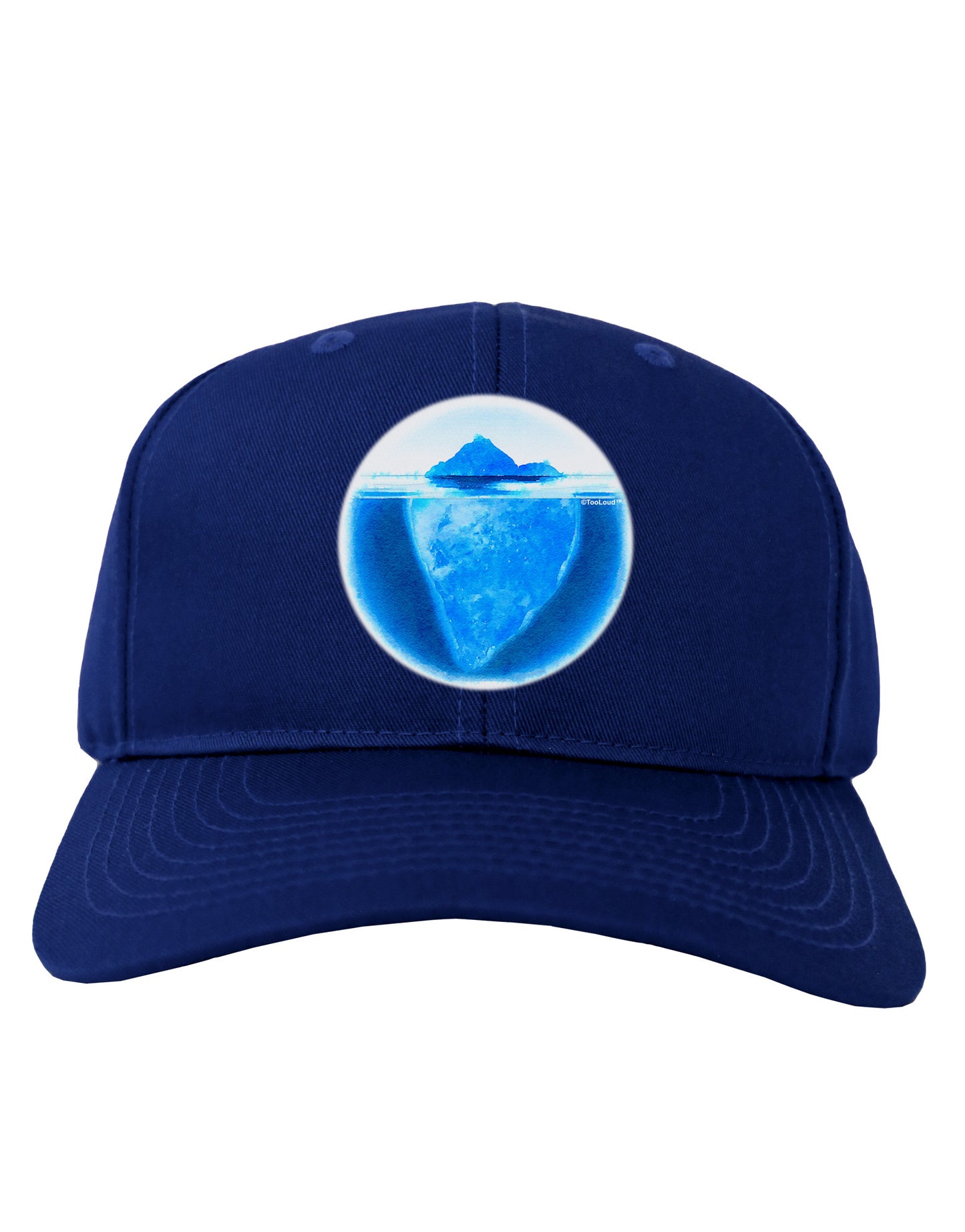 Iceberg Watercolor Adult Dark Baseball Cap Hat-Baseball Cap-TooLoud-Royal-Blue-One Size-Davson Sales