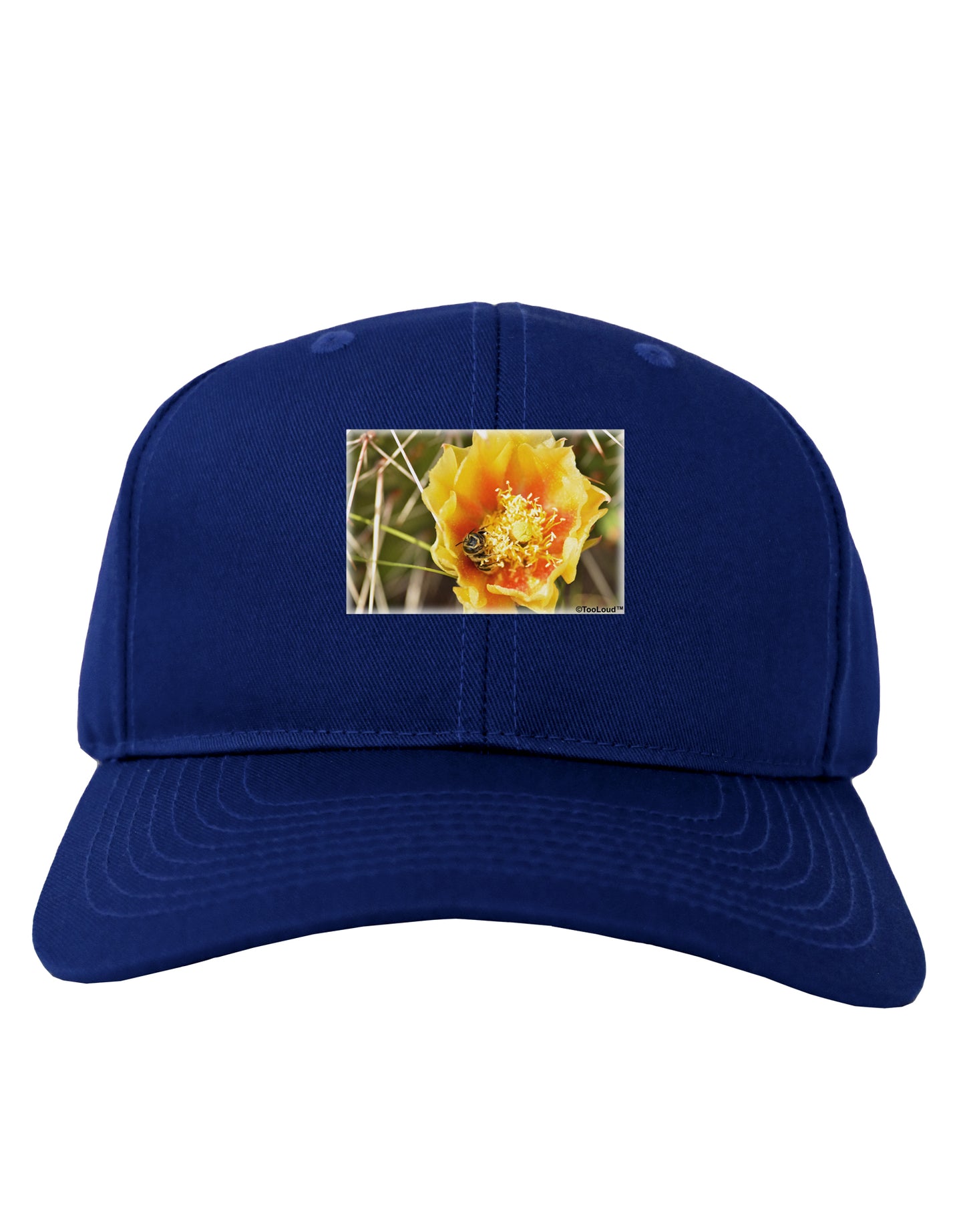 Bee Cactus Adult Dark Baseball Cap Hat-Baseball Cap-TooLoud-Royal-Blue-One Size-Davson Sales