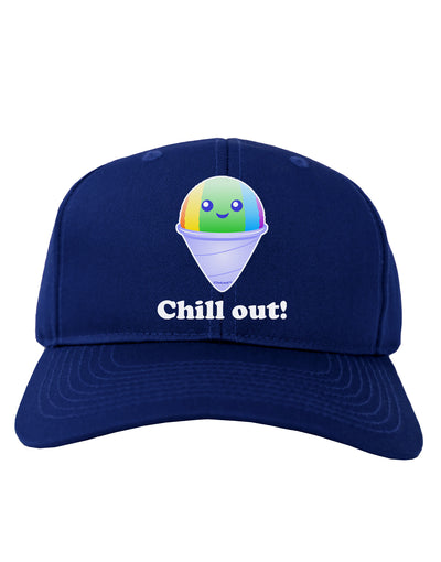 Cute Shaved Ice Chill Out Adult Dark Baseball Cap Hat-Baseball Cap-TooLoud-Royal-Blue-One Size-Davson Sales