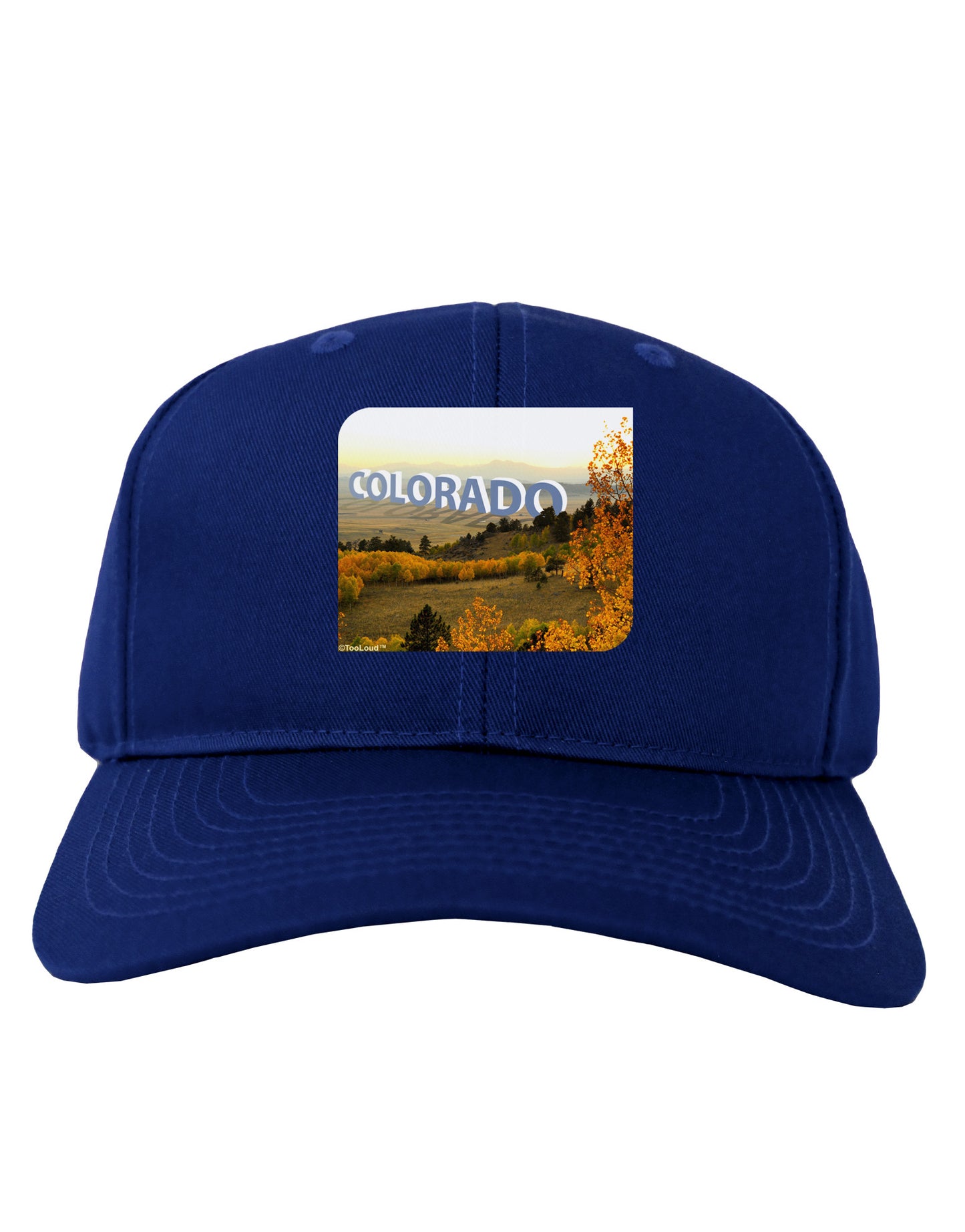 Colorado Postcard Gentle Sunrise Adult Dark Baseball Cap Hat by-Baseball Cap-TooLoud-Royal-Blue-One Size-Davson Sales