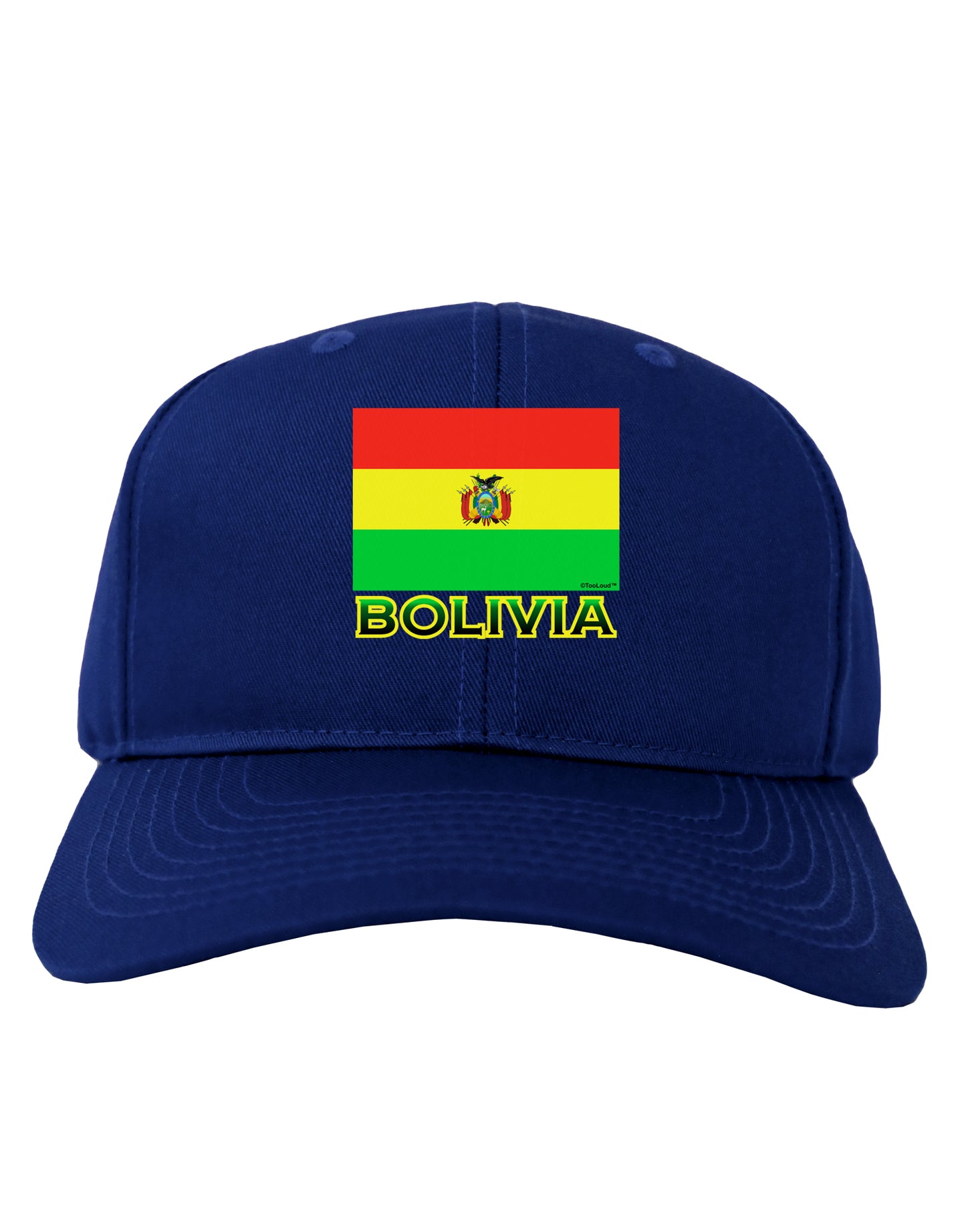 Bolivia Flag Adult Dark Baseball Cap Hat-Baseball Cap-TooLoud-Royal-Blue-One Size-Davson Sales
