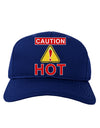 Caution Hot Chili Pepper Sign Adult Dark Baseball Cap Hat-Baseball Cap-TooLoud-Royal-Blue-One Size-Davson Sales