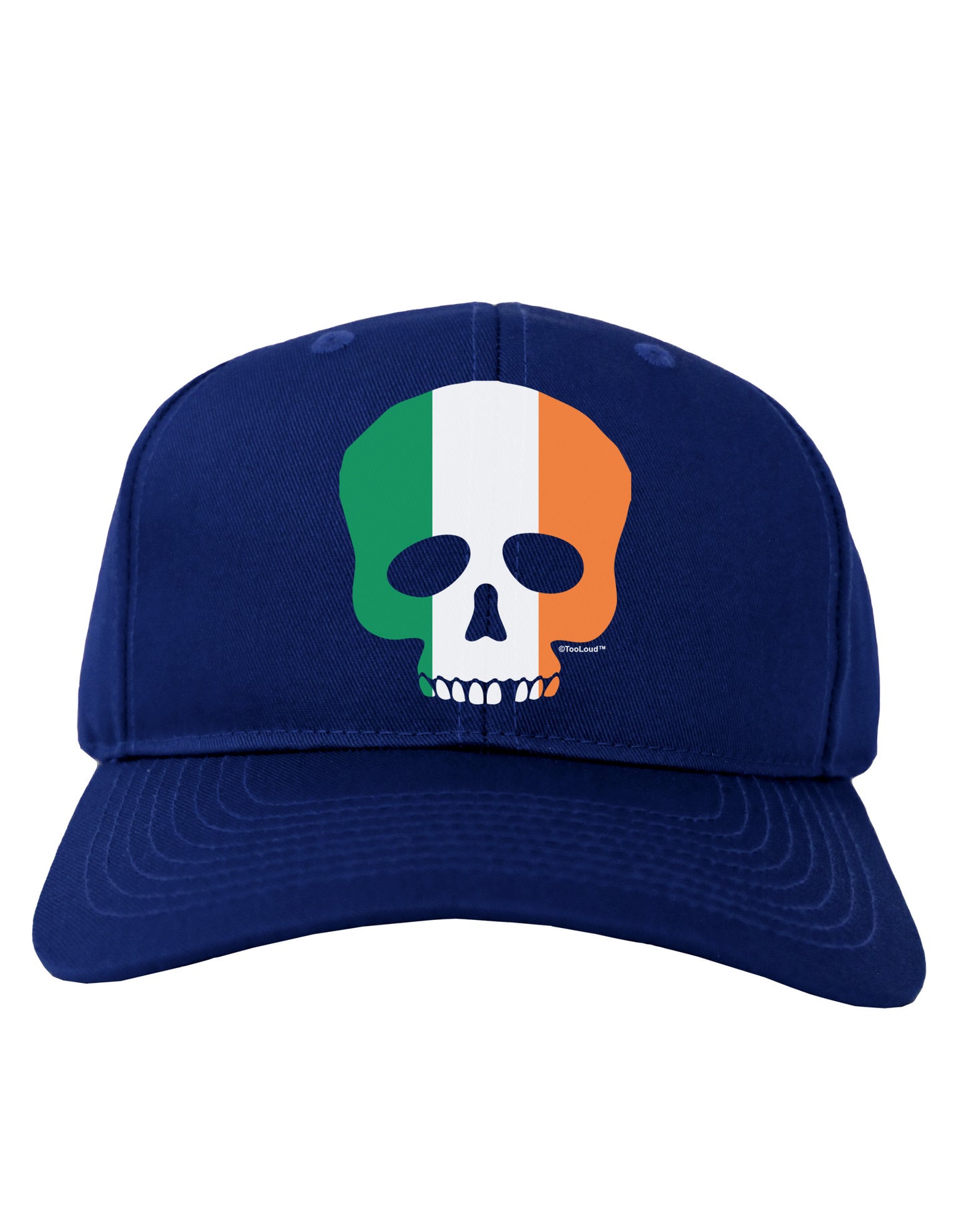 Skull Flag Ireland Adult Dark Baseball Cap Hat-Baseball Cap-TooLoud-Royal-Blue-One Size-Davson Sales
