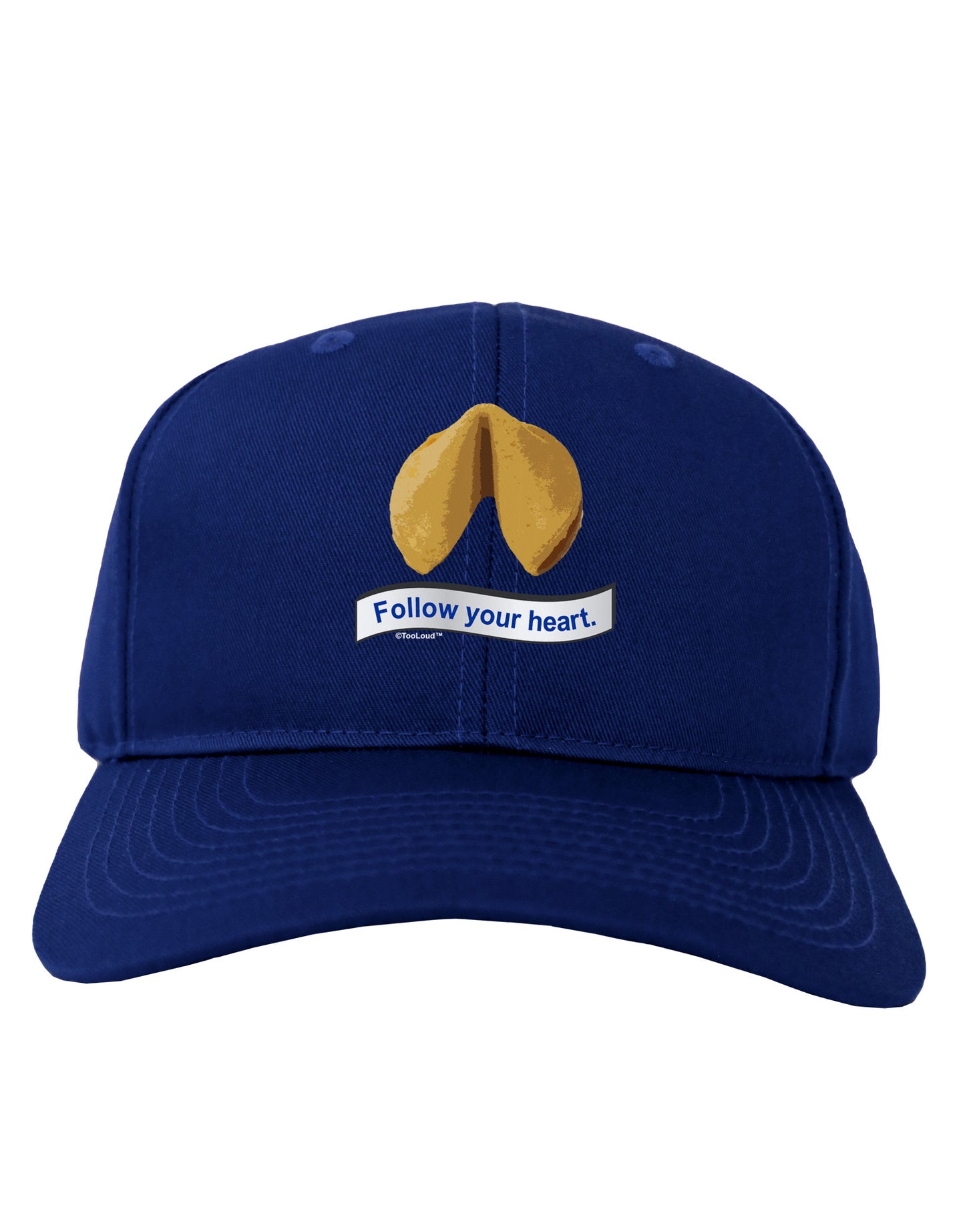 Follow Your Heart Fortune Adult Dark Baseball Cap Hat-Baseball Cap-TooLoud-Royal-Blue-One Size-Davson Sales