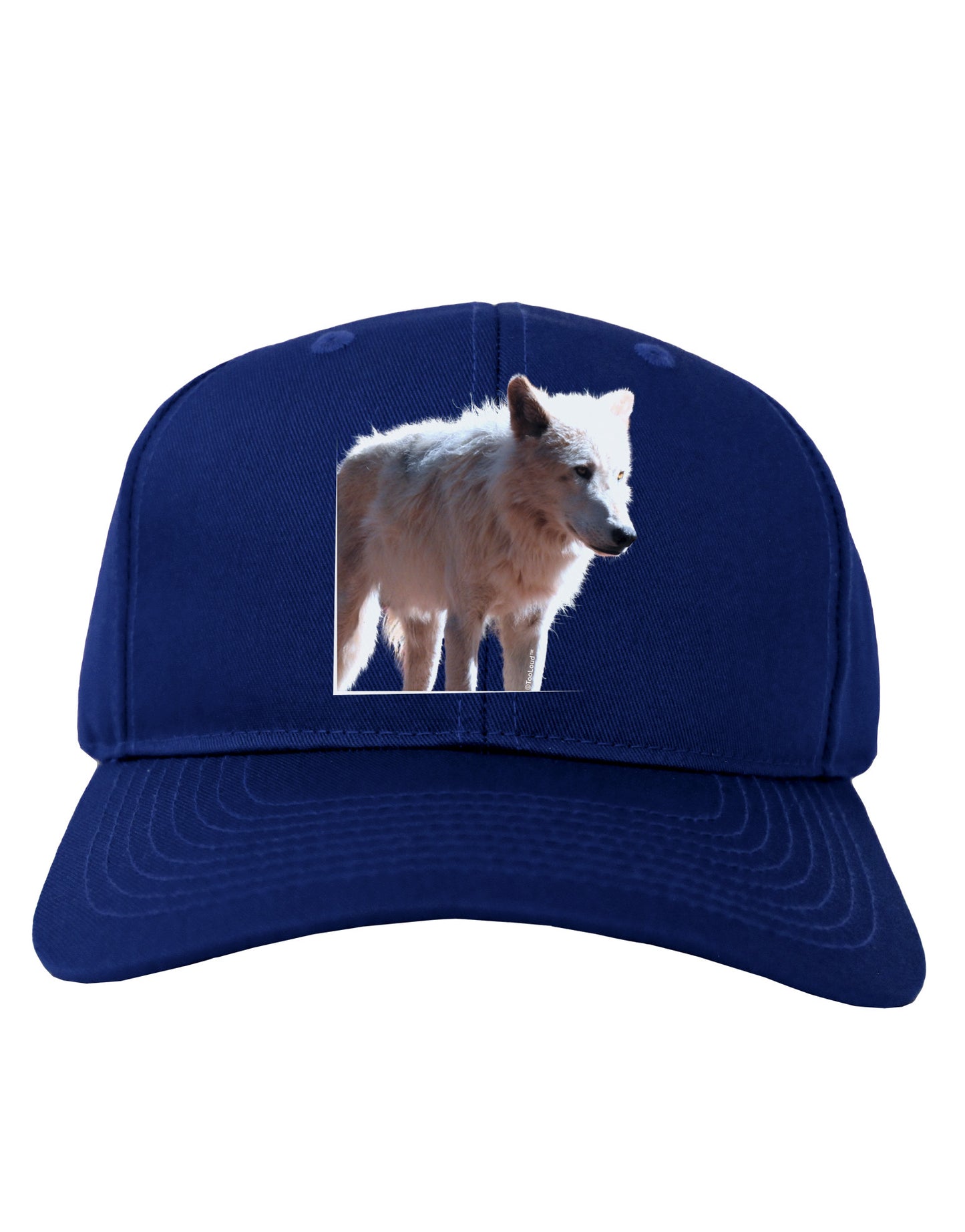 Magnificent Full White Wolf Adult Dark Baseball Cap Hat-Baseball Cap-TooLoud-Royal-Blue-One Size-Davson Sales