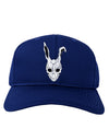 Scary Bunny Face White Distressed Adult Dark Baseball Cap Hat-Baseball Cap-TooLoud-Royal-Blue-One Size-Davson Sales