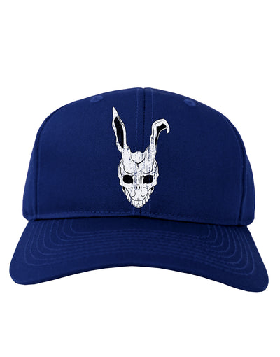 Scary Bunny Face White Distressed Adult Dark Baseball Cap Hat-Baseball Cap-TooLoud-Royal-Blue-One Size-Davson Sales