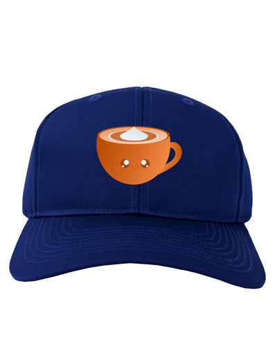 Cute Holiday Drink Pumpkin Spice Latte Adult Dark Baseball Cap Hat-Baseball Cap-TooLoud-Royal-Blue-One Size-Davson Sales