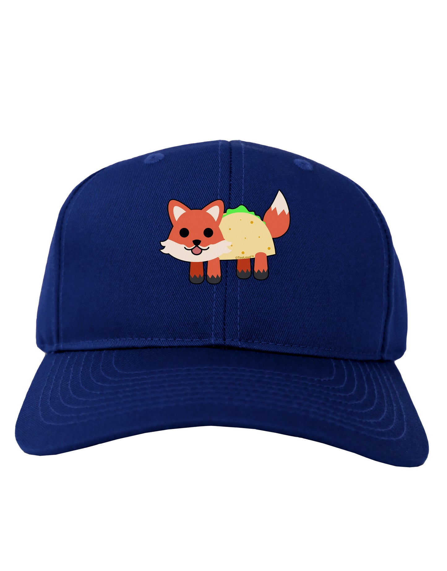 Cute Taco Fox Adult Dark Baseball Cap Hat-Baseball Cap-TooLoud-Royal-Blue-One Size-Davson Sales