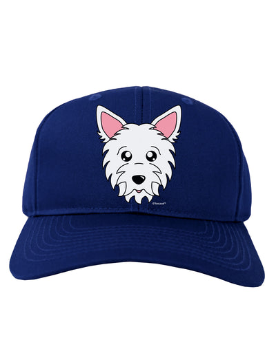 Cute West Highland White Terrier Westie Dog Adult Dark Baseball Cap Hat by TooLoud-Baseball Cap-TooLoud-Royal-Blue-One Size-Davson Sales