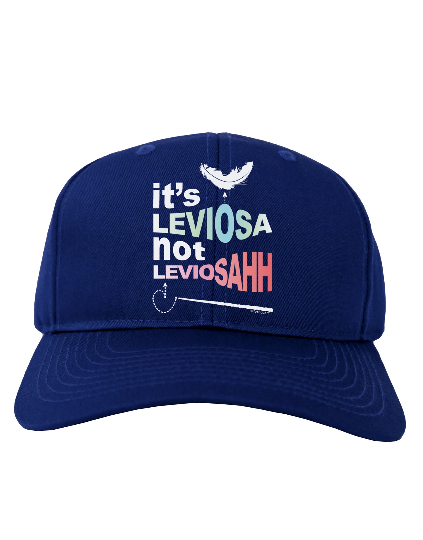 It's LeviOsa not LeviosAHH Adult Dark Baseball Cap Hat-Baseball Cap-TooLoud-Royal-Blue-One Size-Davson Sales