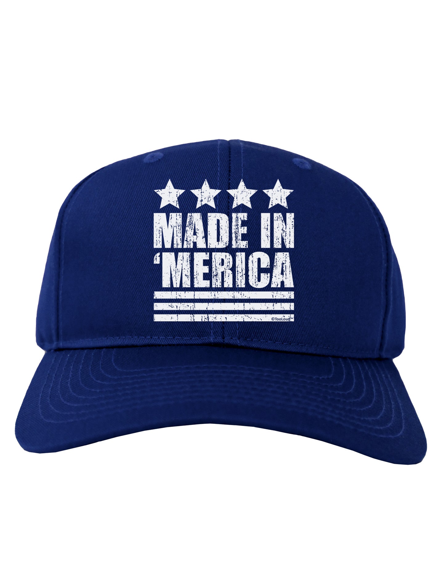 Made in Merica - Stars and Stripes Design Adult Dark Baseball Cap Hat-Baseball Cap-TooLoud-Royal-Blue-One Size-Davson Sales