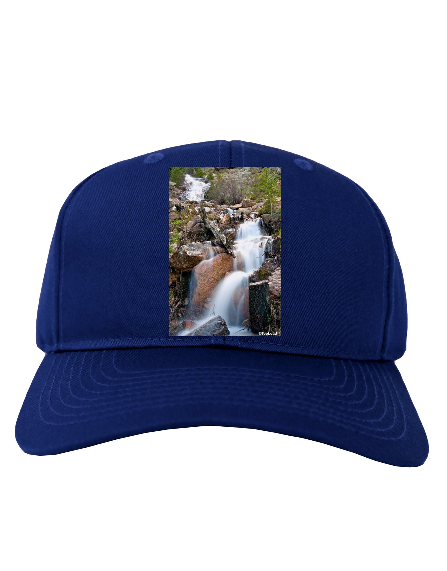 Colorado Waterfall Scene Adult Dark Baseball Cap Hat-Baseball Cap-TooLoud-Royal-Blue-One Size-Davson Sales