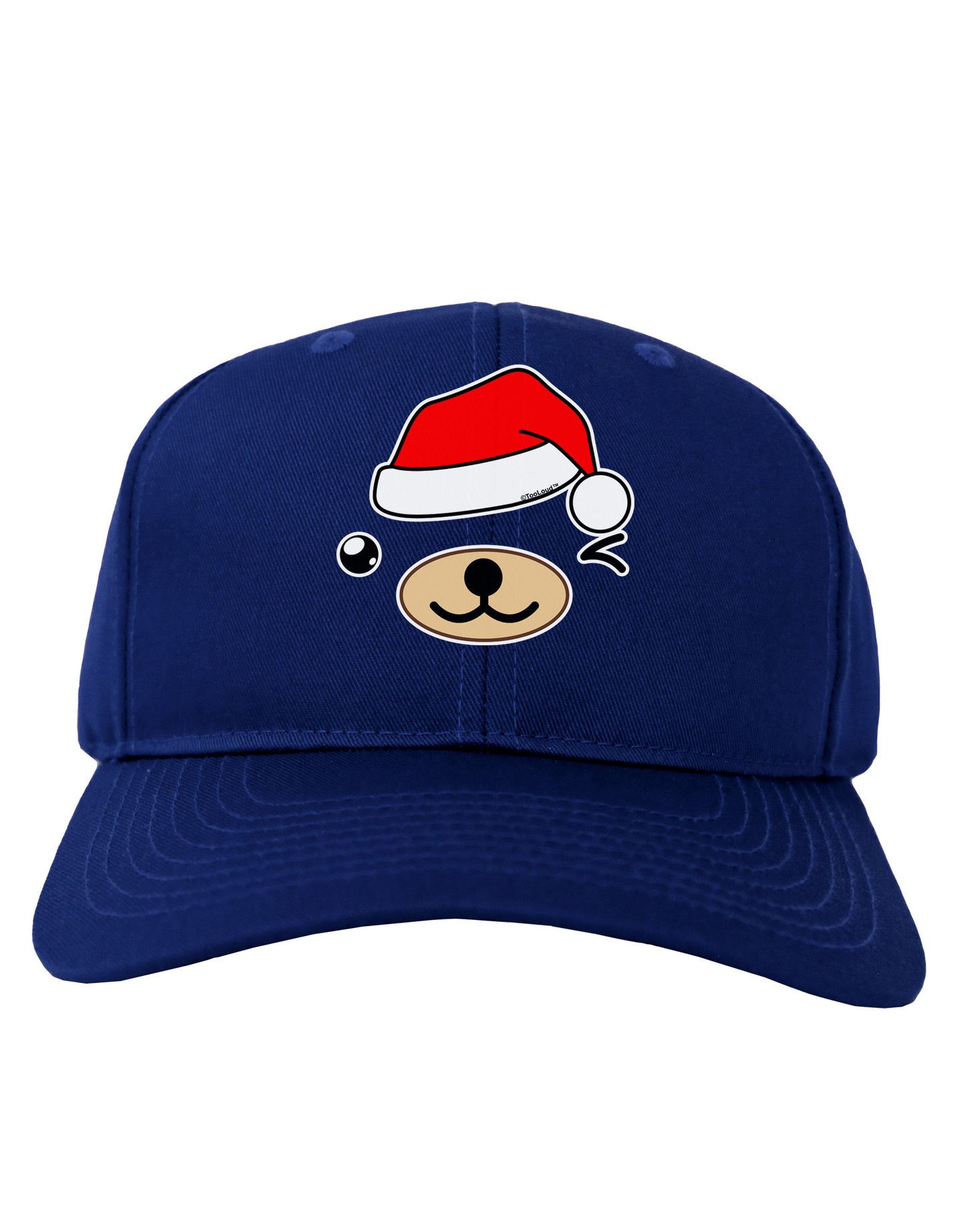 Kyu-T Face Beartholomew Santa Boy Bear Adult Dark Baseball Cap Hat-Baseball Cap-TooLoud-Royal-Blue-One Size-Davson Sales