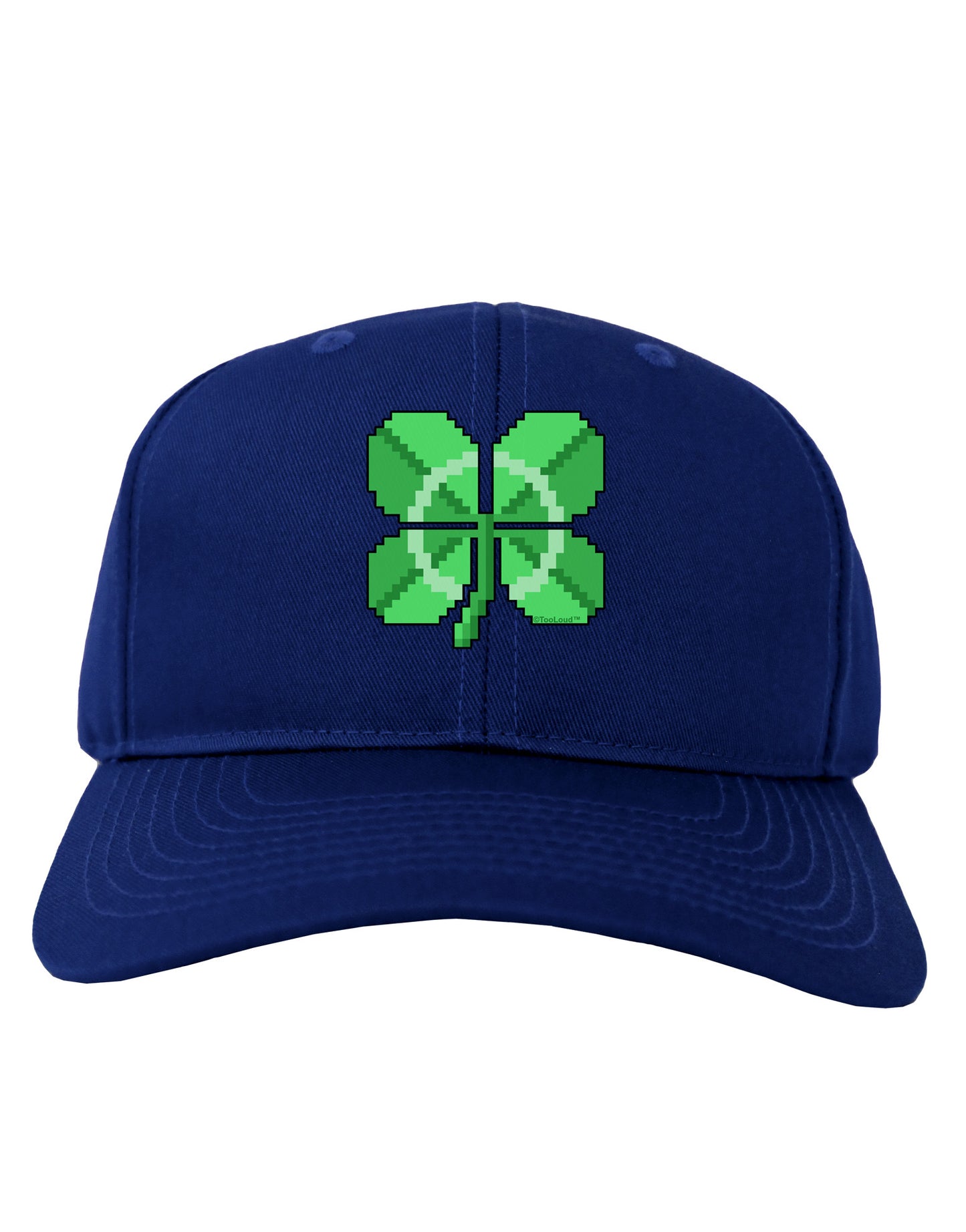 Pixel Four Leaf Clover Adult Dark Baseball Cap Hat-Baseball Cap-TooLoud-Royal-Blue-One Size-Davson Sales