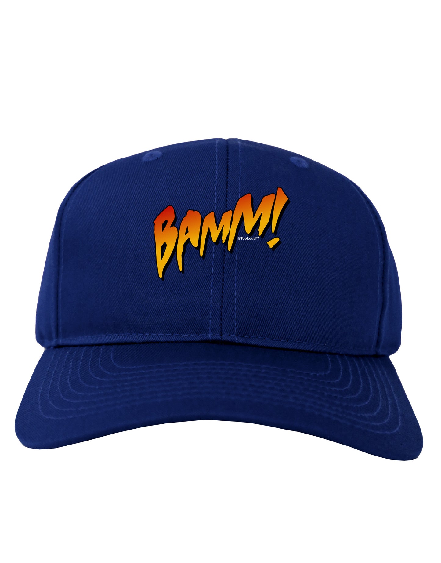 Onomatopoeia BAMM Adult Dark Baseball Cap Hat-Baseball Cap-TooLoud-Royal-Blue-One Size-Davson Sales