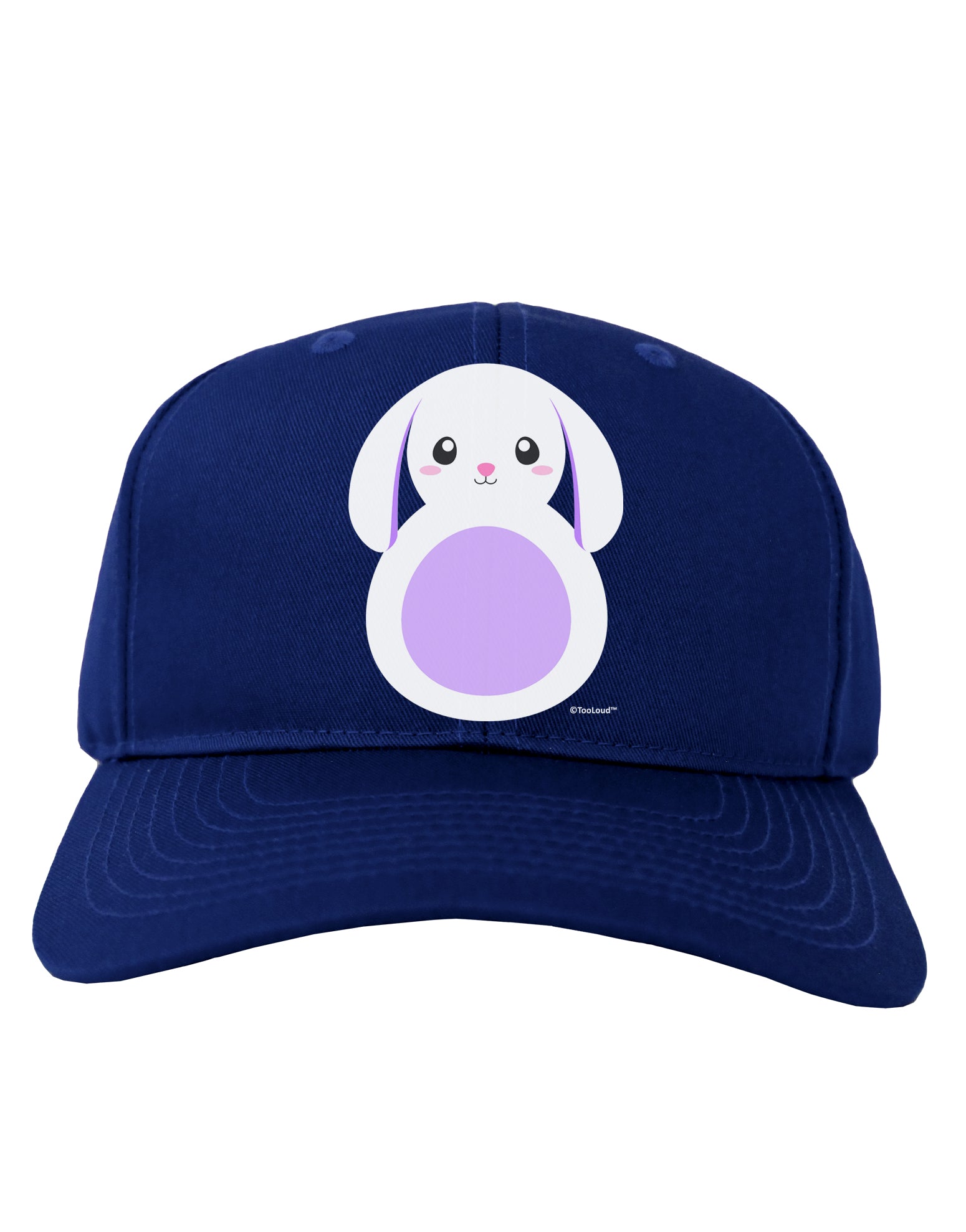 Cute Bunny with Floppy Ears - Purple Adult Dark Baseball Cap Hat by TooLoud-Baseball Cap-TooLoud-Royal-Blue-One Size-Davson Sales