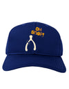 Oh Snap Wishbone - Thanksgiving Adult Dark Baseball Cap Hat-Baseball Cap-TooLoud-Royal-Blue-One Size-Davson Sales