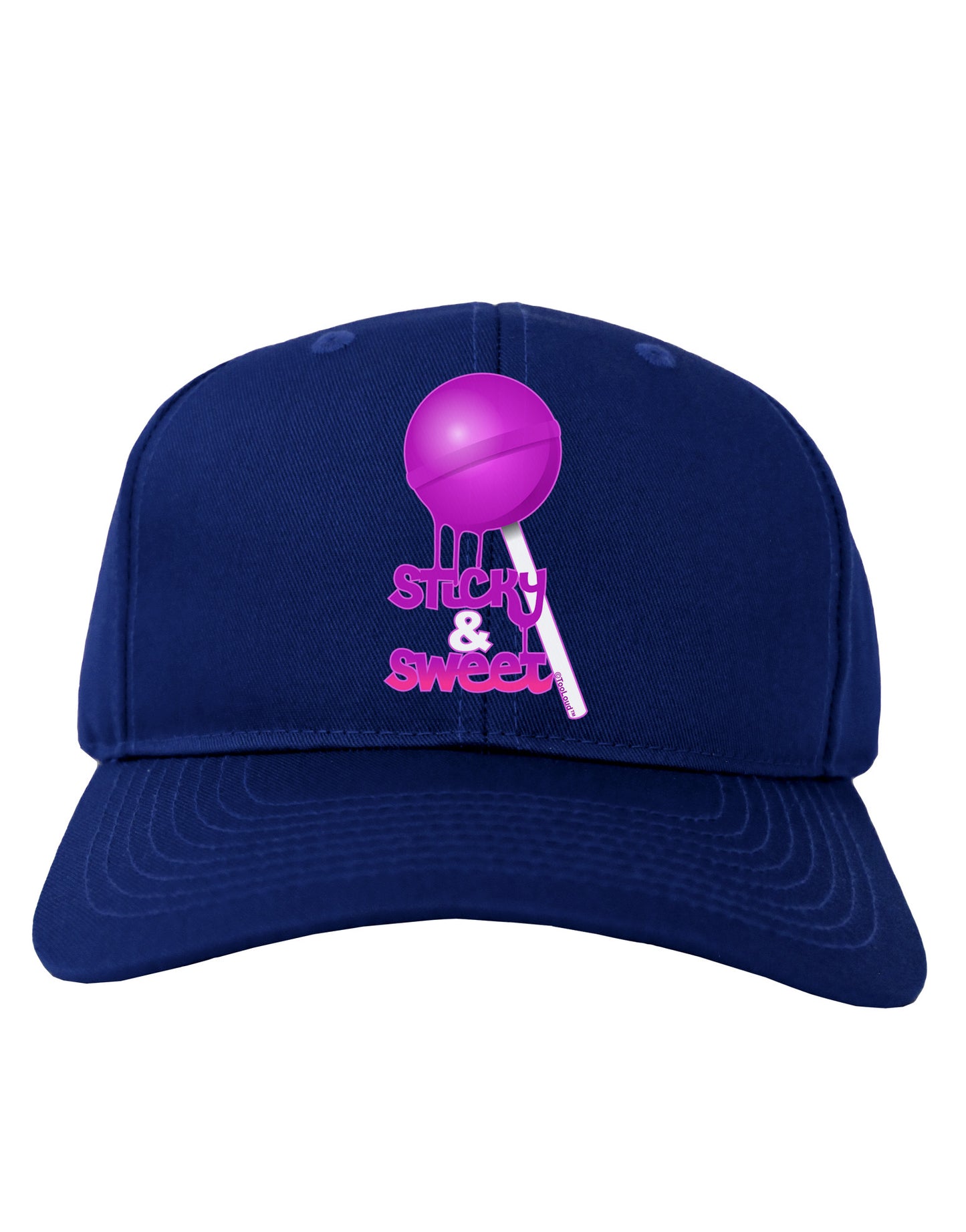 Sticky & Sweet Lollipop Adult Dark Baseball Cap Hat-Baseball Cap-TooLoud-Royal-Blue-One Size-Davson Sales