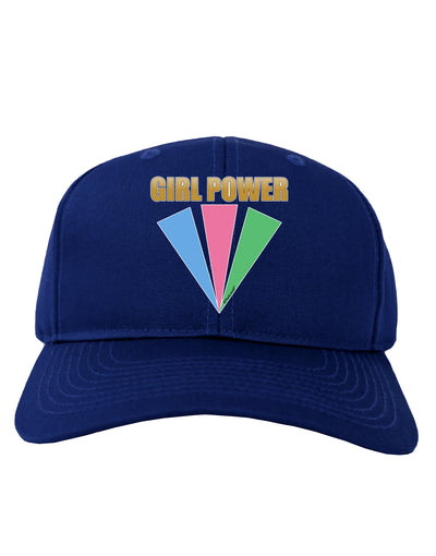 Girl Power Stripes Adult Dark Baseball Cap Hat by TooLoud-Baseball Cap-TooLoud-Royal-Blue-One Size-Davson Sales