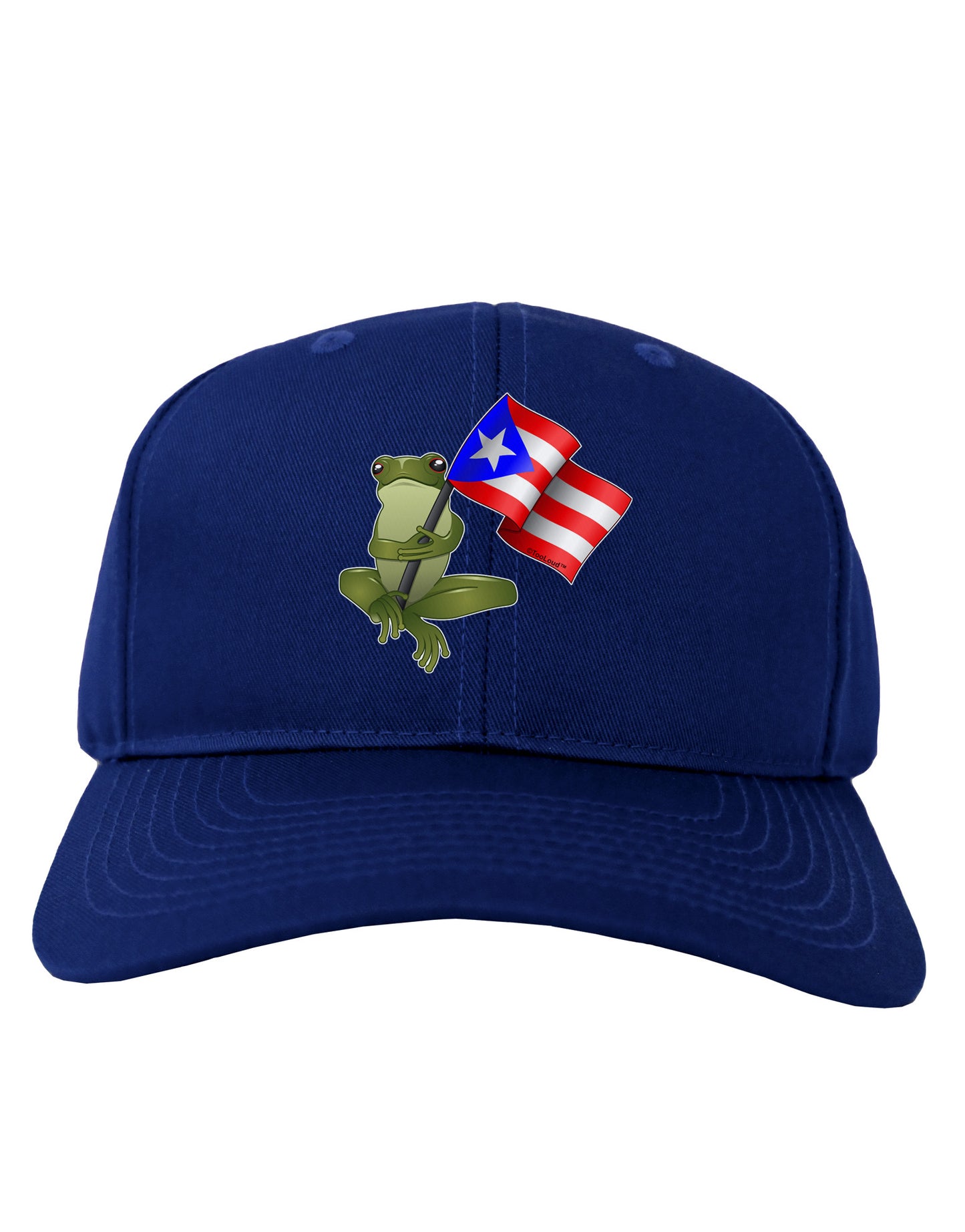 Coqui Holding Flag Adult Dark Baseball Cap Hat-Baseball Cap-TooLoud-Royal-Blue-One Size-Davson Sales