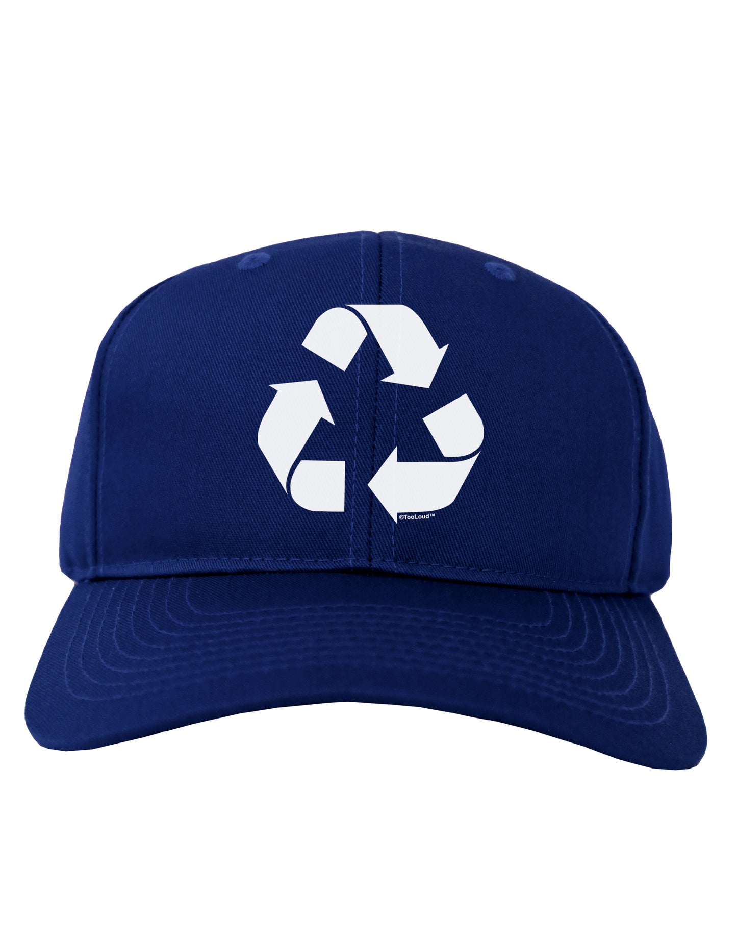 Recycle Black and White Adult Dark Baseball Cap Hat by TooLoud-Baseball Cap-TooLoud-Royal-Blue-One Size-Davson Sales