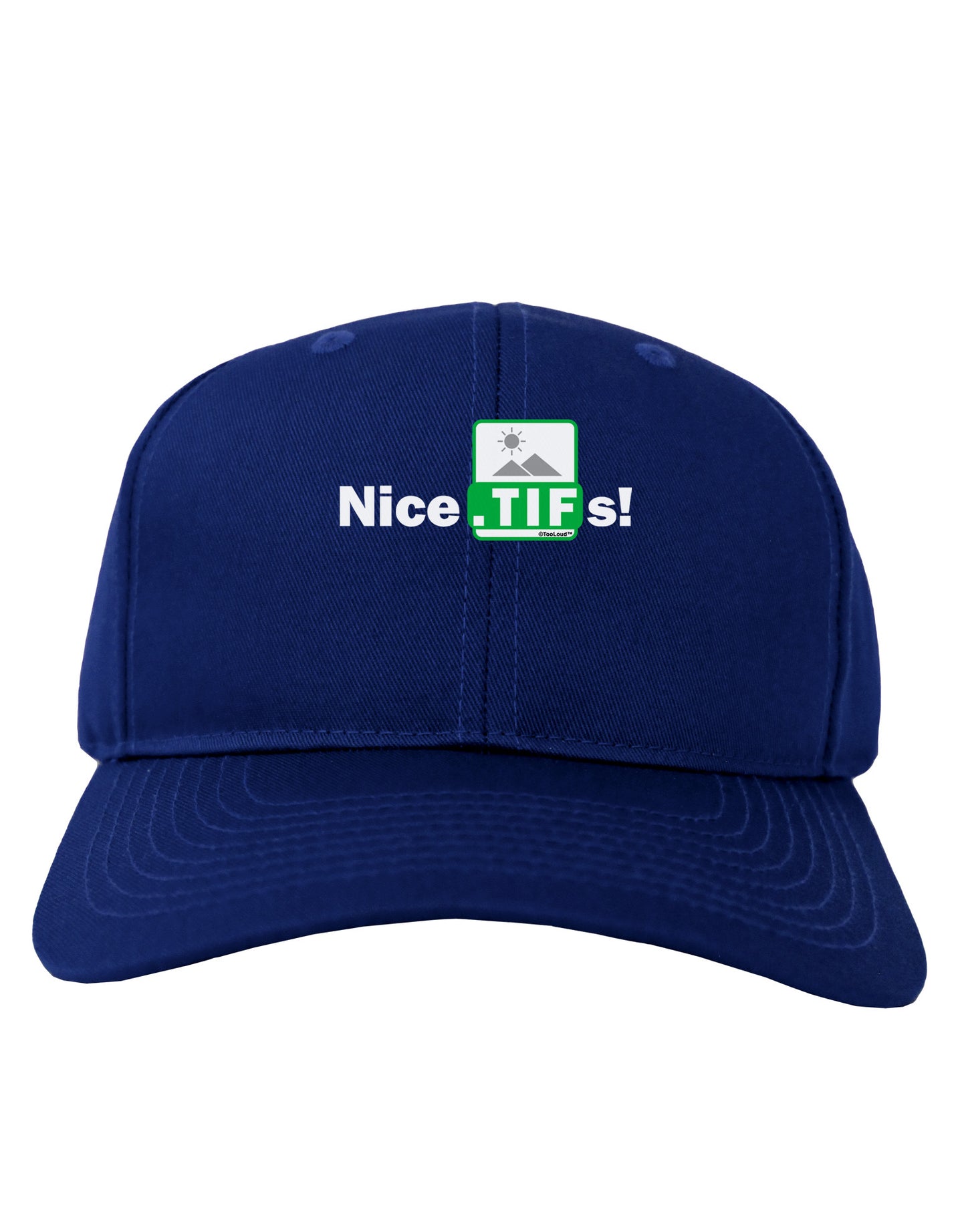 Nice Tifs Adult Dark Baseball Cap Hat-Baseball Cap-TooLoud-Royal-Blue-One Size-Davson Sales