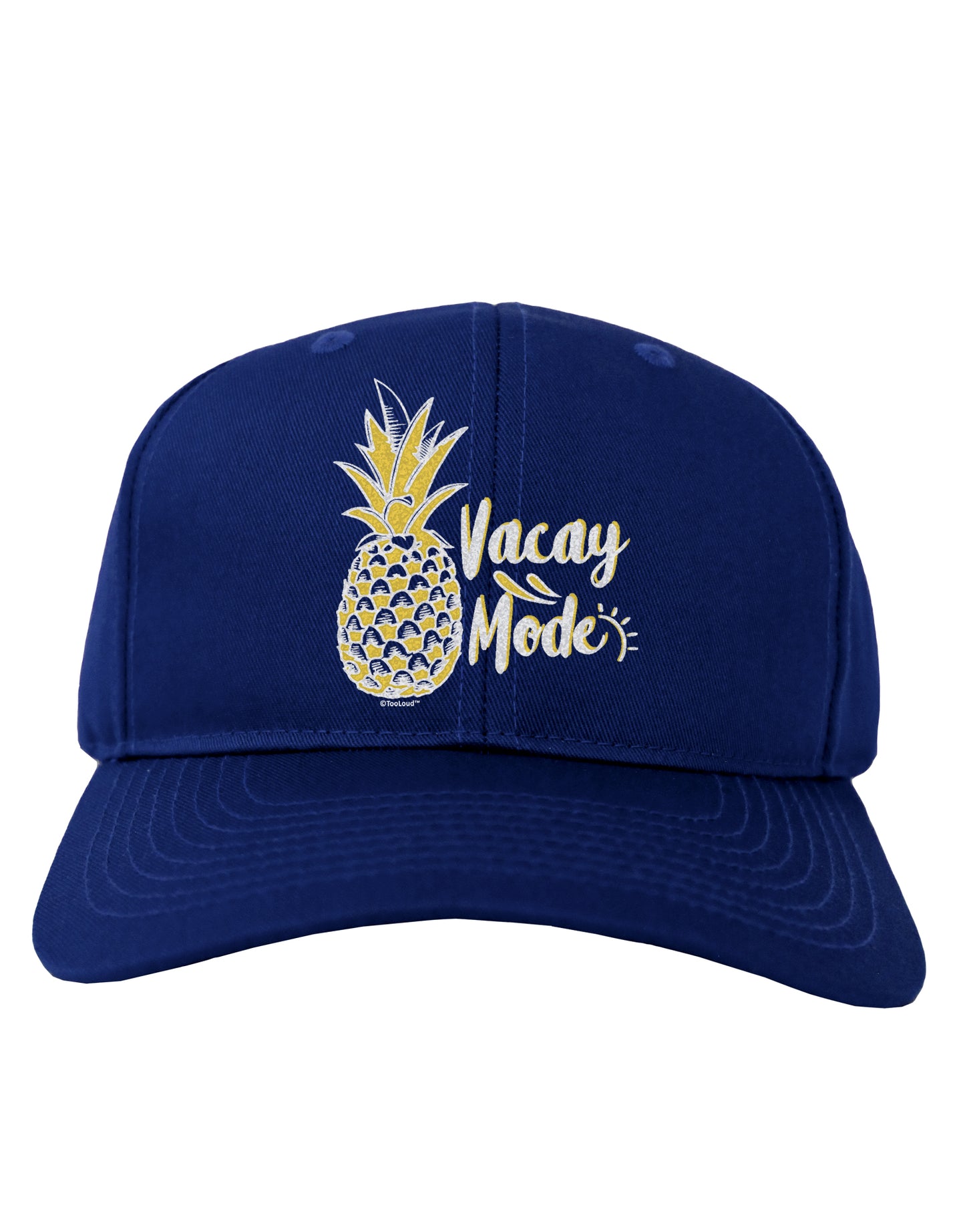 Vacay Mode Pinapple Dark Adult Dark Baseball Cap Hat-Baseball Cap-TooLoud-Royal-Blue-One-Size-Fits-Most-Davson Sales