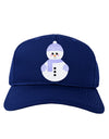 Cute Snowman With Hat and Scarf Christmas Adult Dark Baseball Cap Hat-Baseball Cap-TooLoud-Royal-Blue-One Size-Davson Sales