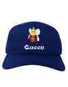 Queen Bee Text 2 Adult Dark Baseball Cap Hat-Baseball Cap-TooLoud-Royal-Blue-One Size-Davson Sales