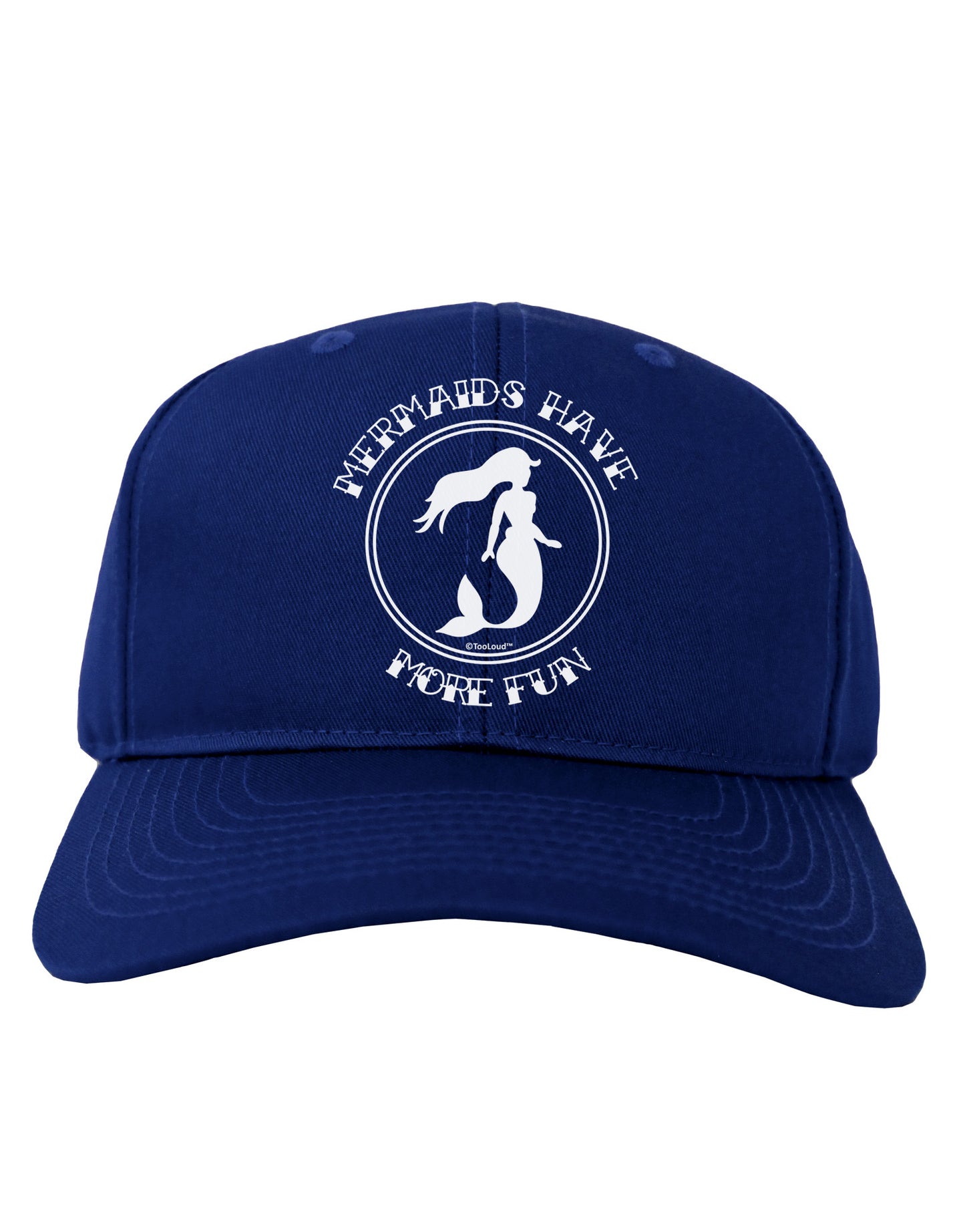 Mermaids Have More Fun Adult Dark Baseball Cap Hat-Baseball Cap-TooLoud-Royal-Blue-One Size-Davson Sales