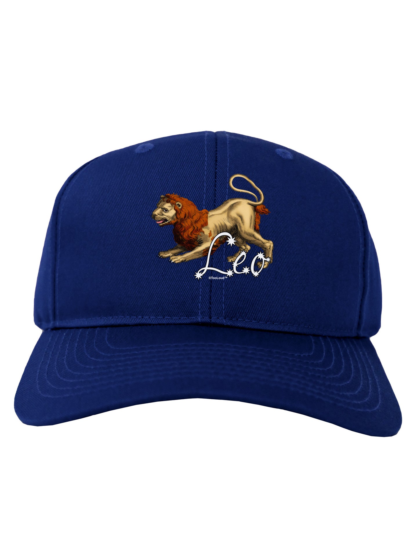 Leo Color Illustration Adult Dark Baseball Cap Hat-Baseball Cap-TooLoud-Royal-Blue-One Size-Davson Sales