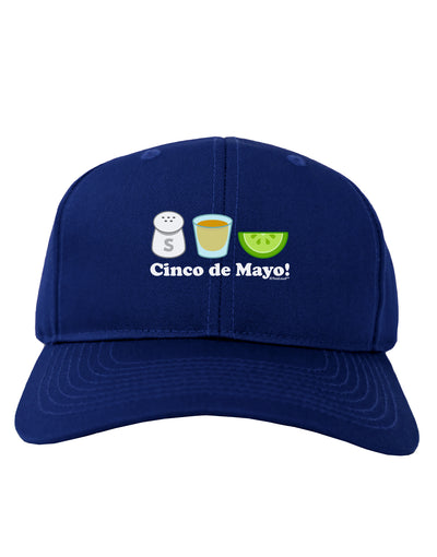 Cinco de Mayo Design - Salt Tequila Lime Adult Dark Baseball Cap Hat by TooLoud-Baseball Cap-TooLoud-Royal-Blue-One Size-Davson Sales