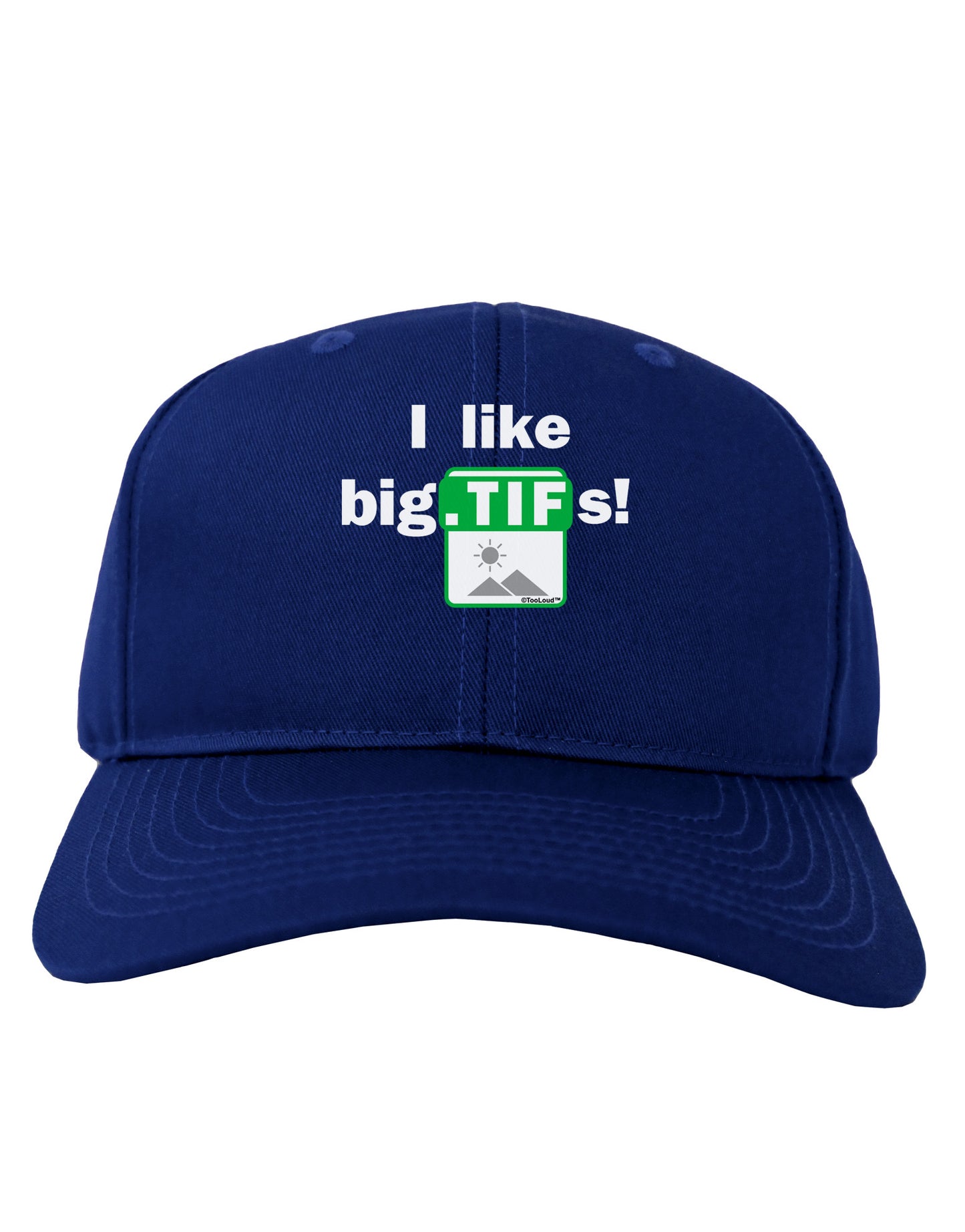 I Like Big Tifs Adult Dark Baseball Cap Hat-Baseball Cap-TooLoud-Royal-Blue-One Size-Davson Sales