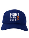 Fight for the Cure - Orange Ribbon Leukemia Adult Dark Baseball Cap Hat-Baseball Cap-TooLoud-Royal-Blue-One Size-Davson Sales