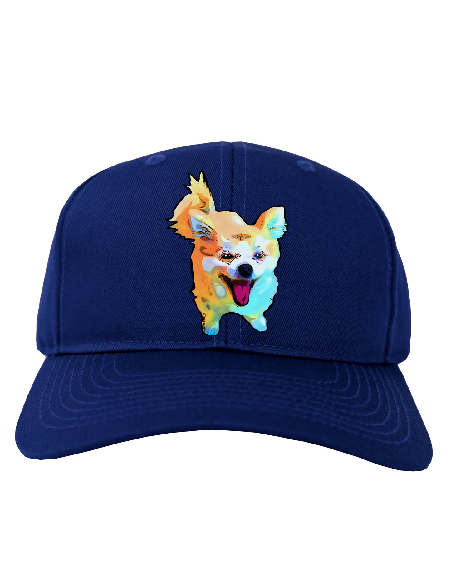 Cartoon Pomeranian Adult Dark Baseball Cap Hat-Baseball Cap-TooLoud-Royal-Blue-One Size-Davson Sales