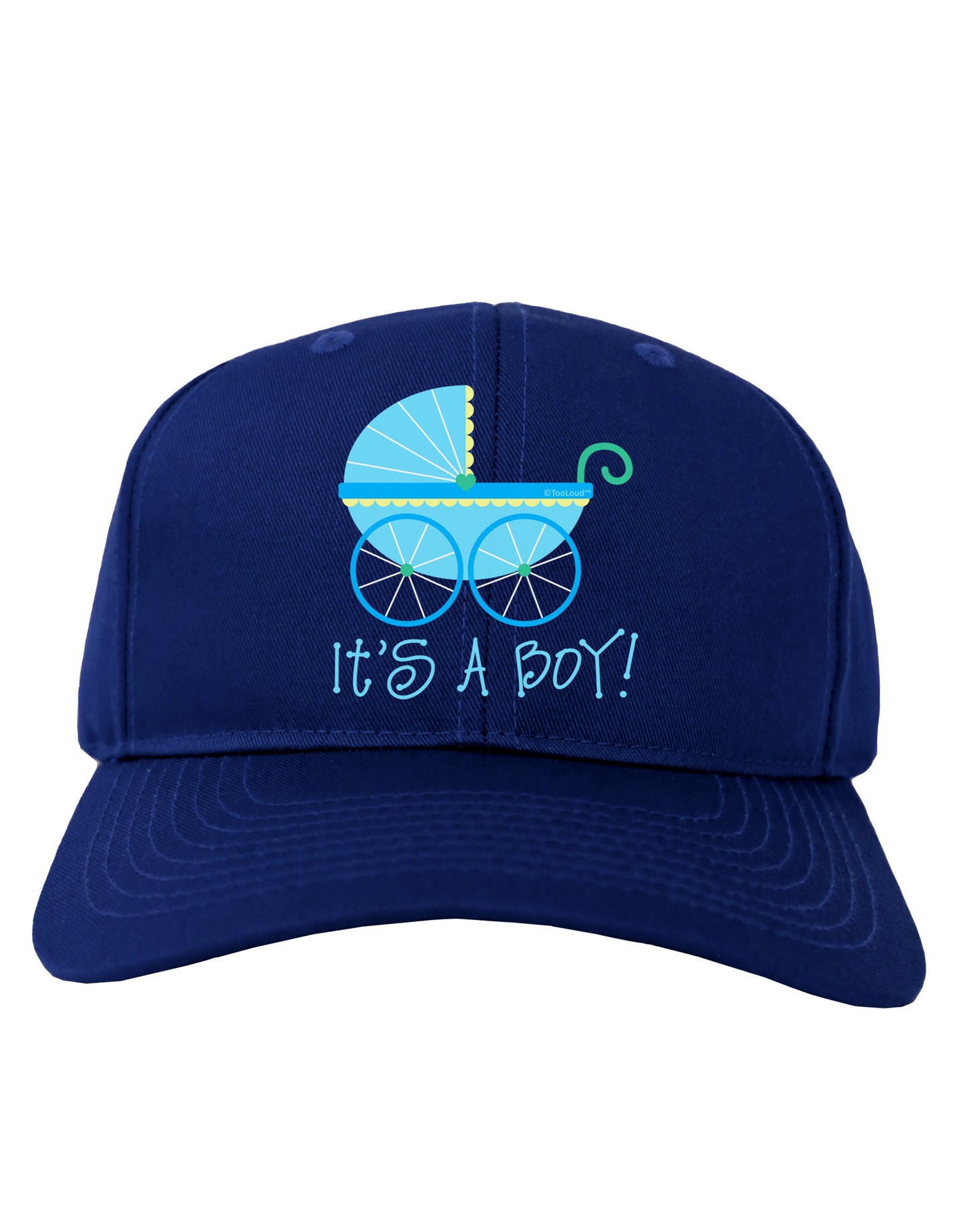 It's a Boy - Baby Boy Carriage Adult Dark Baseball Cap Hat-Baseball Cap-TooLoud-Royal-Blue-One Size-Davson Sales