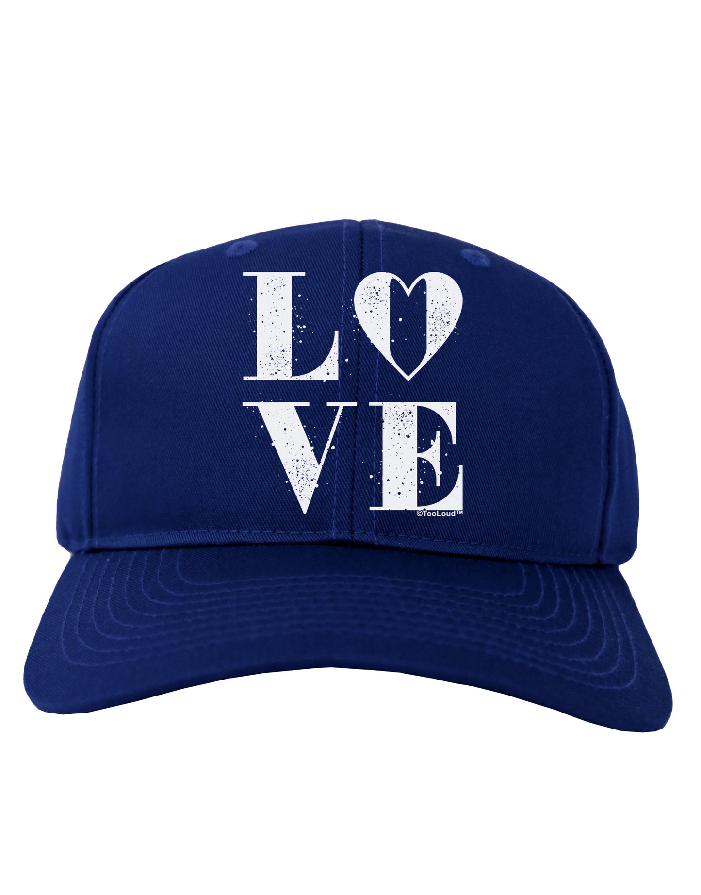 Love Splatter Adult Dark Baseball Cap Hat-Baseball Cap-TooLoud-Royal-Blue-One Size-Davson Sales