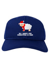 All I Want For Christmas Is Ewe Sheep Adult Dark Baseball Cap Hat-Baseball Cap-TooLoud-Royal-Blue-One Size-Davson Sales