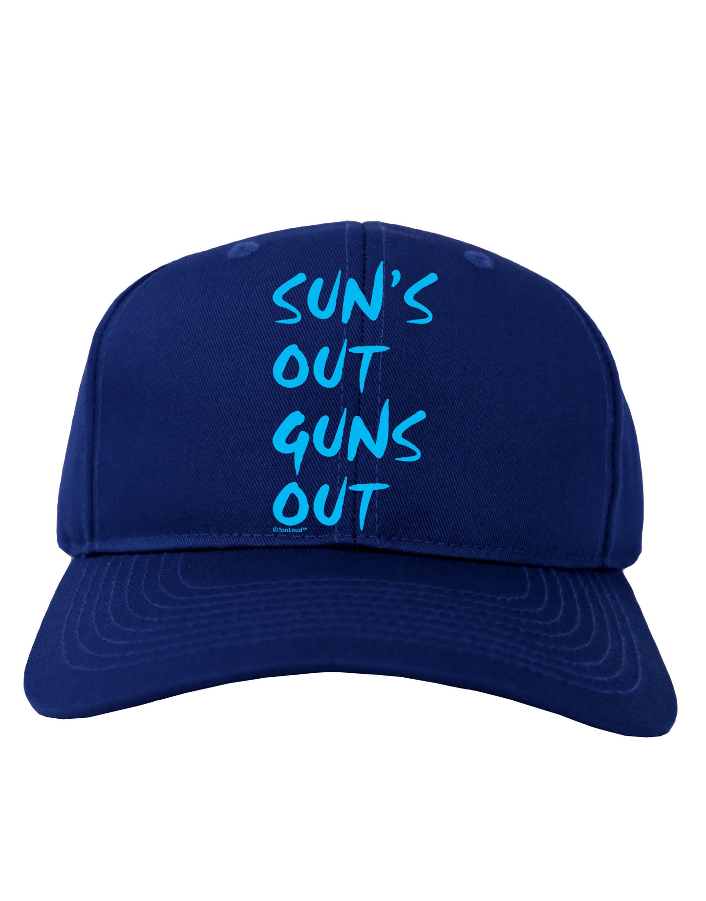 Suns Out Guns Out - Blue Adult Dark Baseball Cap Hat-Baseball Cap-TooLoud-Royal-Blue-One Size-Davson Sales