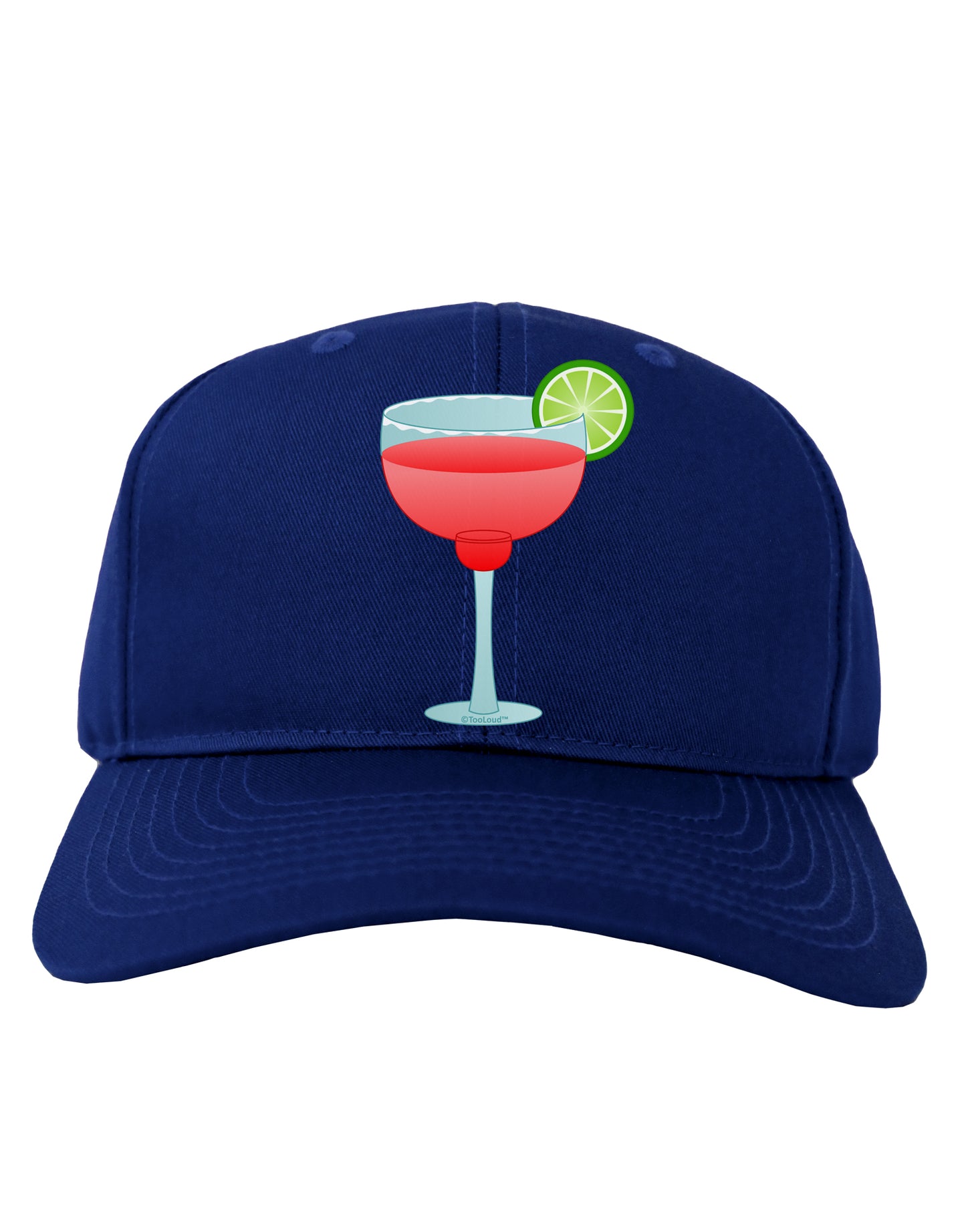 Red Margarita with Lime - Cinco de Mayo Adult Dark Baseball Cap Hat by TooLoud-Baseball Cap-TooLoud-Royal-Blue-One Size-Davson Sales