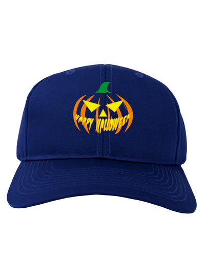 Happy Halloween Jack Yellow Adult Dark Baseball Cap Hat-Baseball Cap-TooLoud-Royal-Blue-One Size-Davson Sales