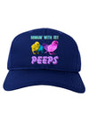 Hangin With My Peeps Adult Dark Baseball Cap Hat-Baseball Cap-TooLoud-Royal-Blue-One Size-Davson Sales