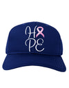 Hope - Breast Cancer Awareness Ribbon Adult Dark Baseball Cap Hat-Baseball Cap-TooLoud-Royal-Blue-One Size-Davson Sales