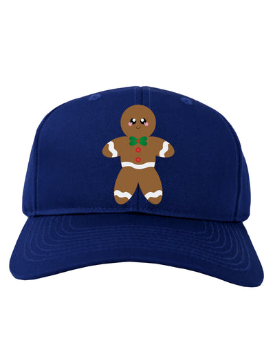 Cute Gingerbread Man Christmas Adult Dark Baseball Cap Hat-Baseball Cap-TooLoud-Royal-Blue-One Size-Davson Sales