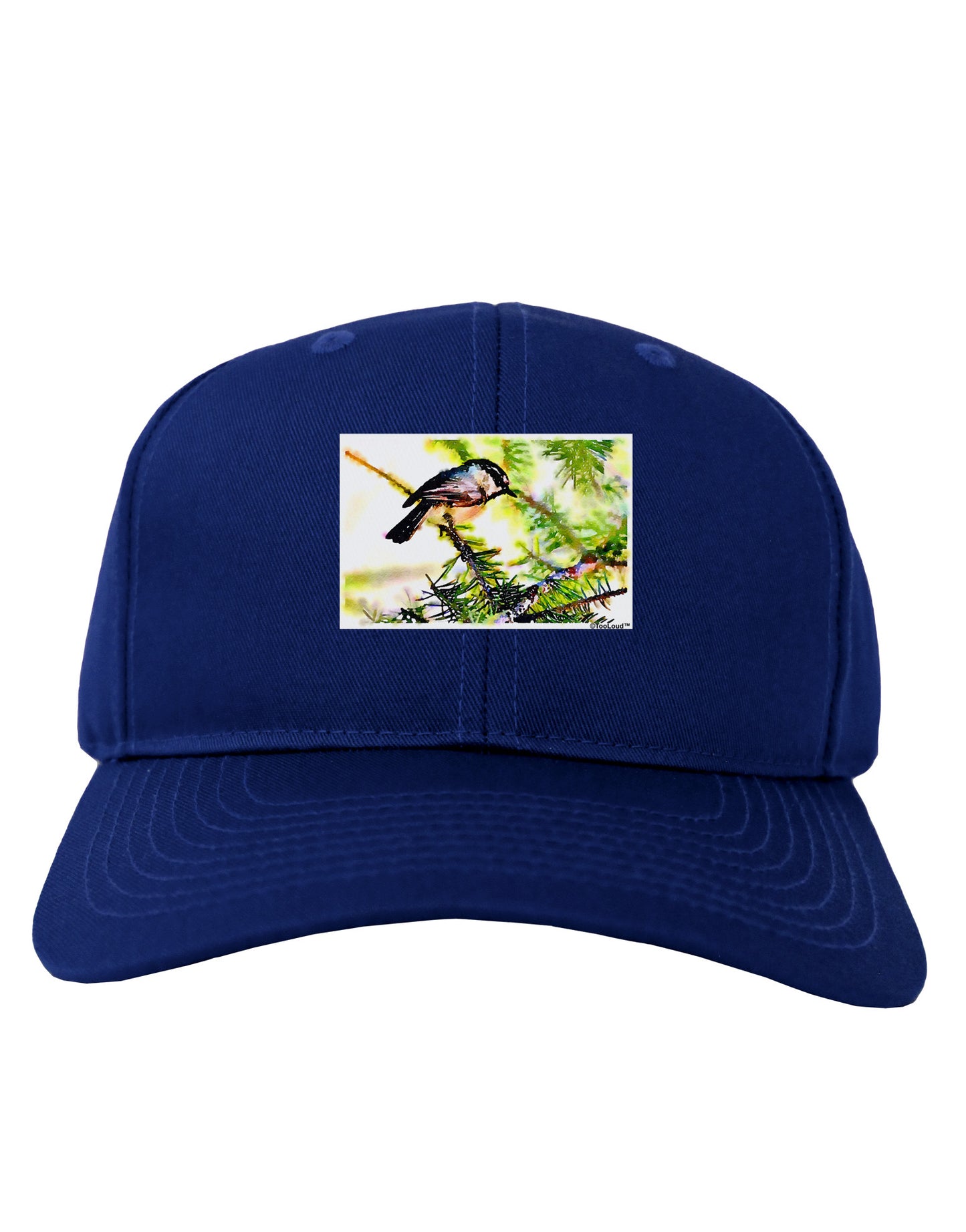 CO Chickadee Watercolor Adult Dark Baseball Cap Hat-Baseball Cap-TooLoud-Royal-Blue-One Size-Davson Sales