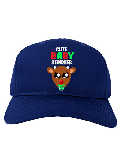 Cute Baby Reindeer Matching Deer Adult Dark Baseball Cap Hat-Baseball Cap-TooLoud-Royal-Blue-One Size-Davson Sales