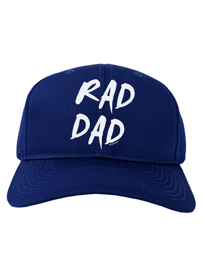 Rad Dad Design Adult Dark Baseball Cap Hat-Baseball Cap-TooLoud-Royal-Blue-One Size-Davson Sales